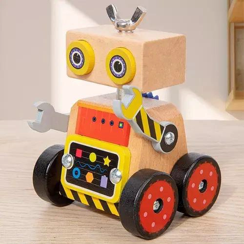 ROBOT MONTESSORI DESMONTABLE DE MADERA PARA NIÑOS - 2