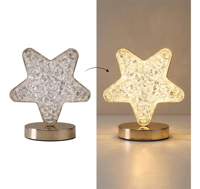 LAMPARA DE MESA ESTRELLA DECORATIVA PARA AMBIENTES ACOGEDORES - 2