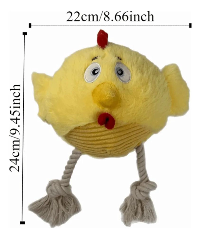 JUGUETE INTERACTIVO DE PELUCHE PARA PERROS CON CUERDA - 4
