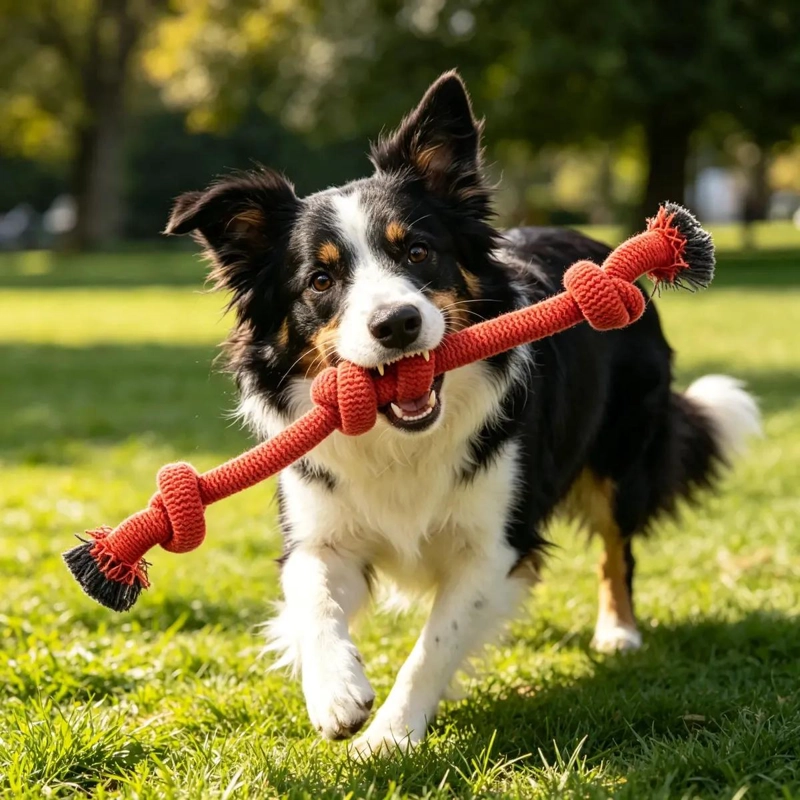 JUGUETE DE CUERDA RESISTENTE PARA PERROS GRANDES Y MEDIANOS - 2