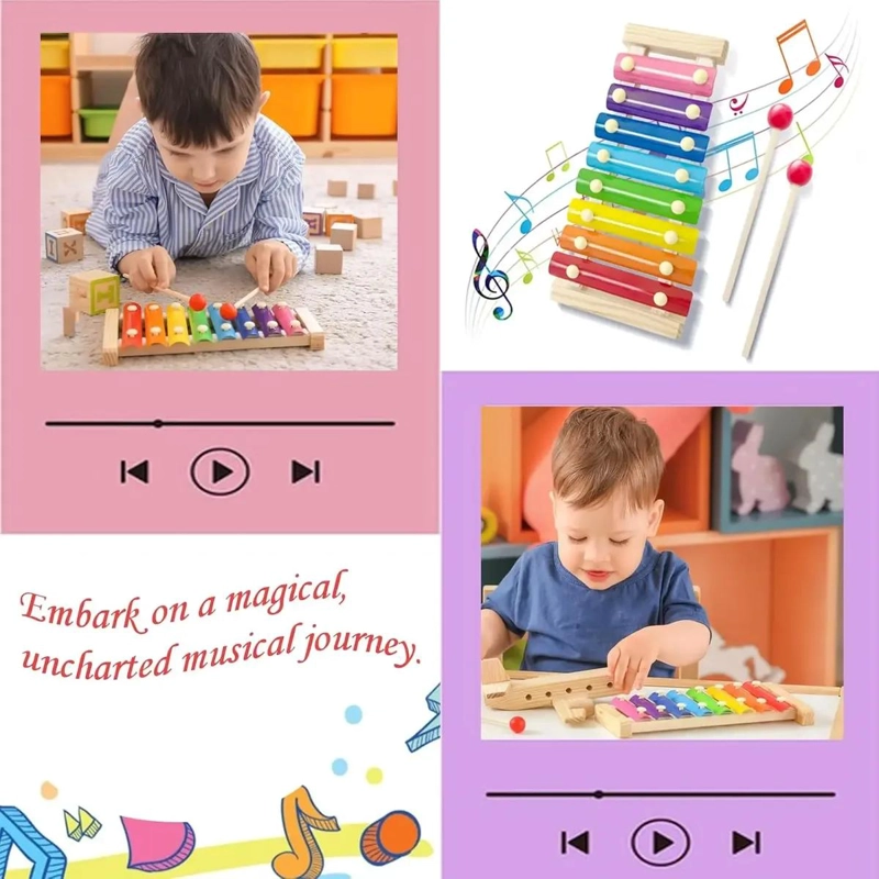 PACK DE JUGUETES DIDACTICOS DE MADERA PARA APRENDIZAJE INFANTIL - 4