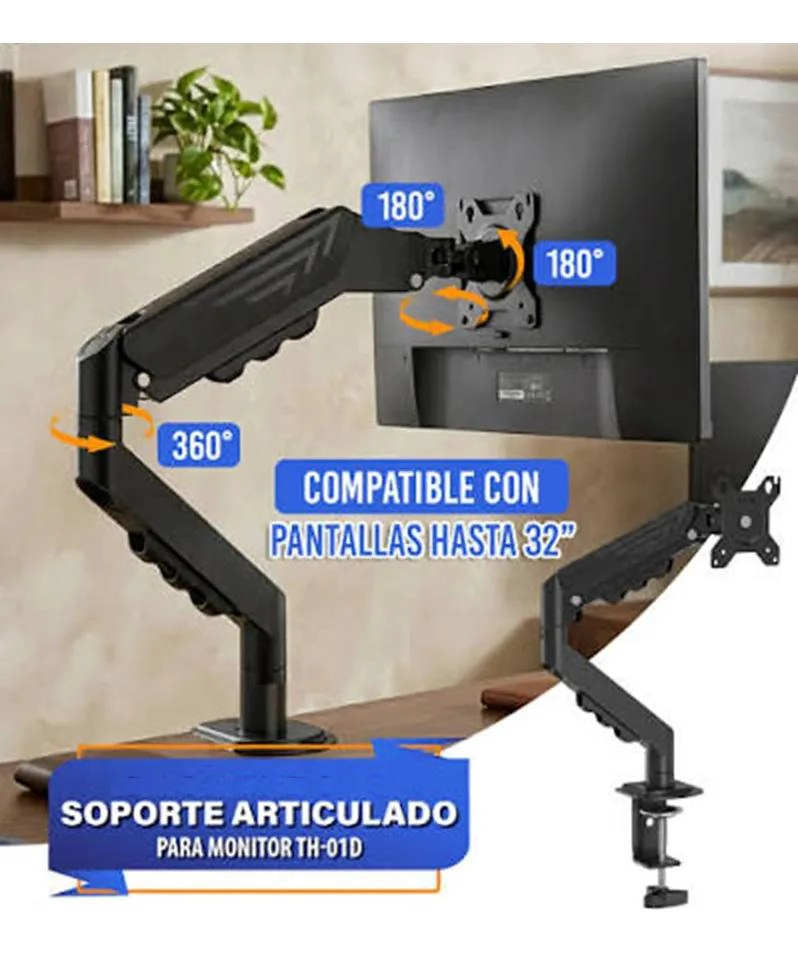 SOPORTE DE MONITOR ARTICULADO PARA PANTALLAS DE 17 A 32 PULGADAS - 2