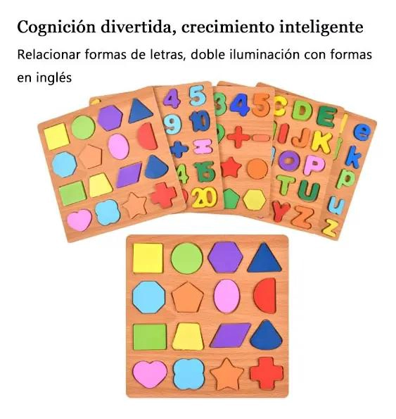 PACK DE 11 JUGUETES DIDACTICOS DE MADERA PARA EL DESARROLLO INFANTIL - 4