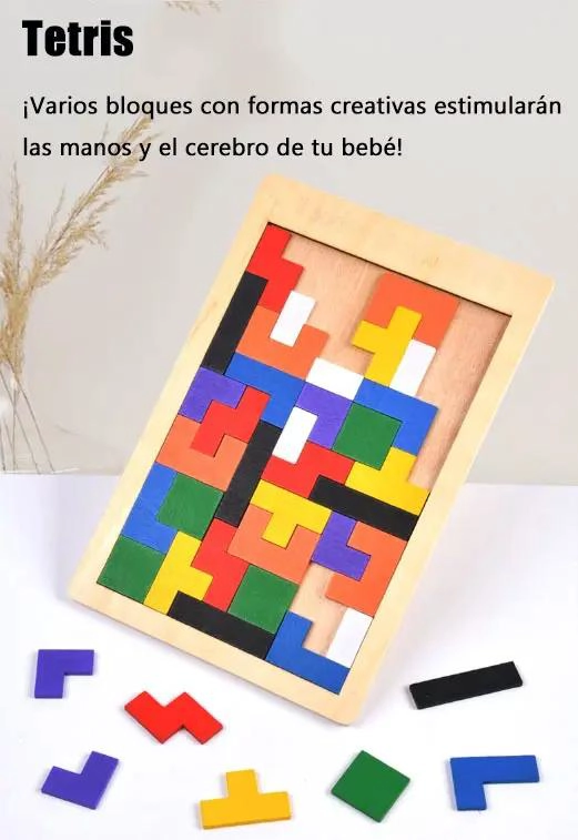 PACK DE 11 JUGUETES DIDACTICOS DE MADERA PARA EL DESARROLLO INFANTIL - 6