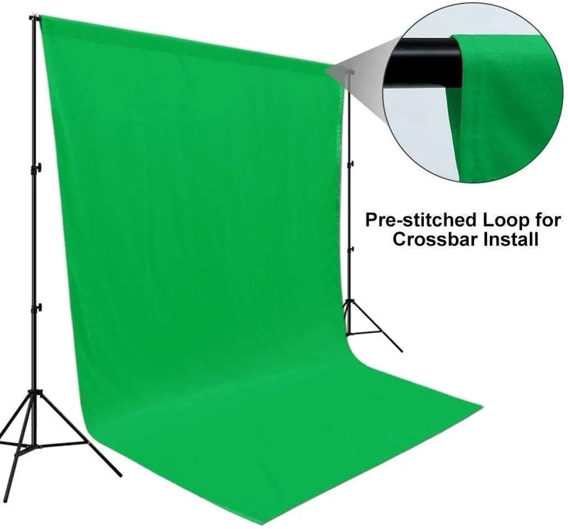FONDO FOTOGRAFICO VERDE MUSELINA 3X3 METROS PARA ESTUDIO - 3