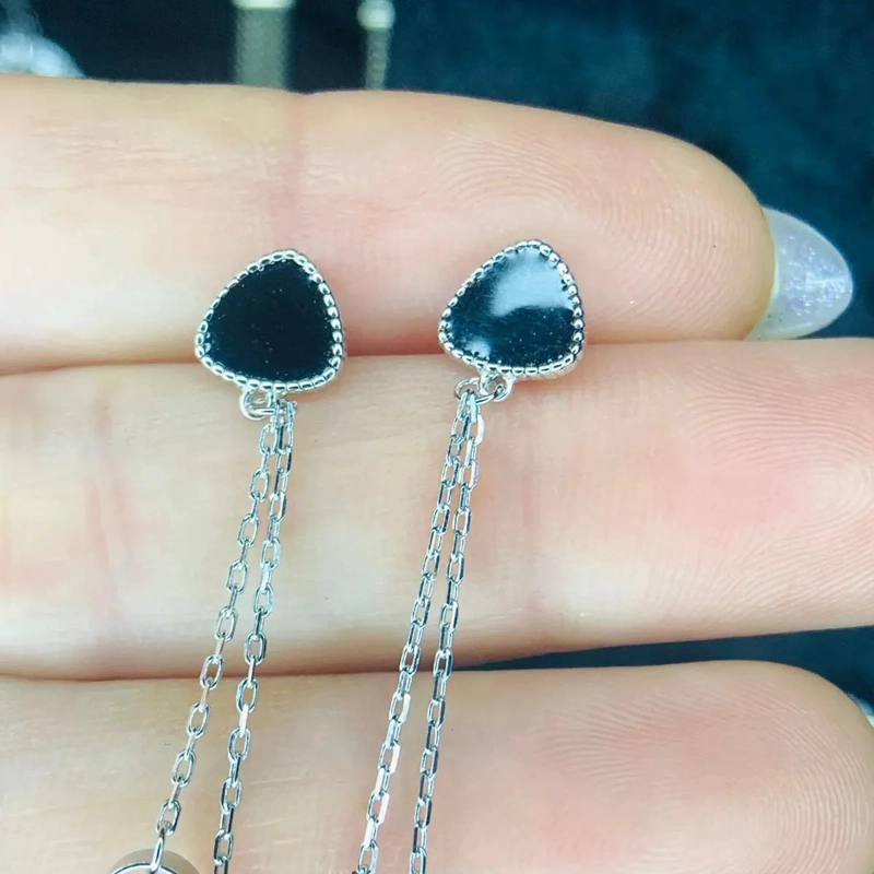 AROS LARGOS DE PLATA 925 CON DISEÑO DE FLORES Y HILOS - 8