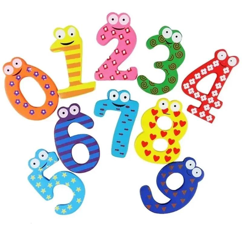 LETRAS Y NUMEROS MAGNE TICOS DE MADERA PARA NIÑOS - 5