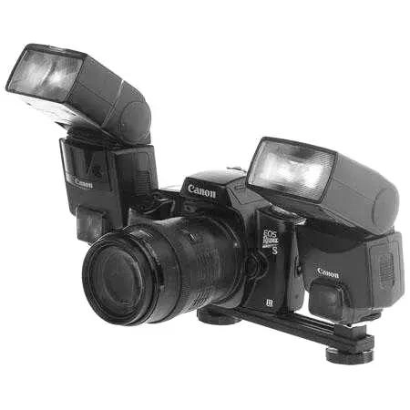 SOPORTE DOBLE AJUSTABLE PARA MICROFONO Y CAMARA - 2