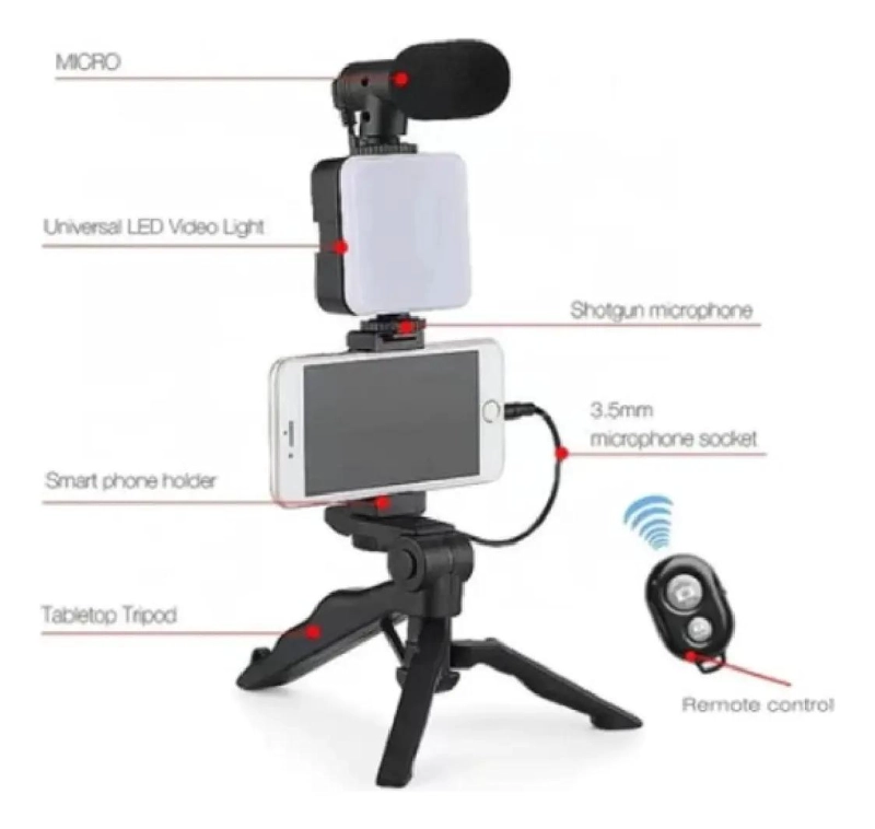 ESTABILIZADOR Y TRIPODE PARA CELULAR CON CONTROL REMOTO BLUETOOTH - 4