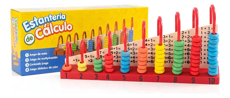 ABACO DE MADERA EDUCATIVO PARA APRENDIZAJE INFANTIL - 1