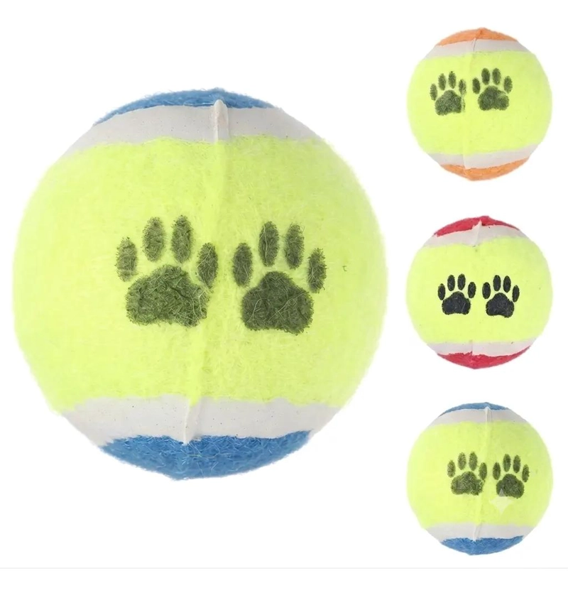 SET DE 3 PELOTAS DE FIELTRO PARA JUGAR CON PERROS - 1