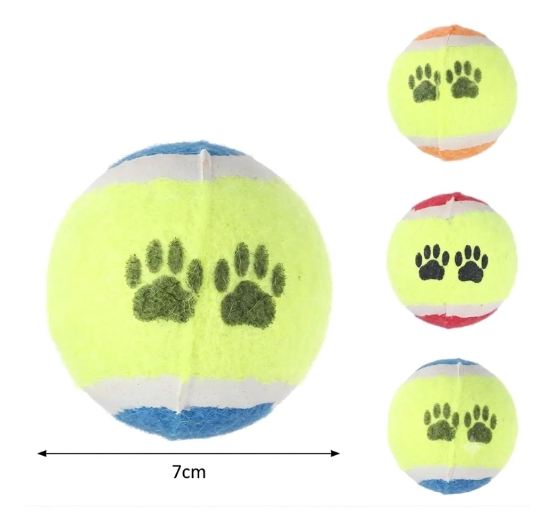 SET DE 3 PELOTAS DE FIELTRO PARA JUGAR CON PERROS - 2