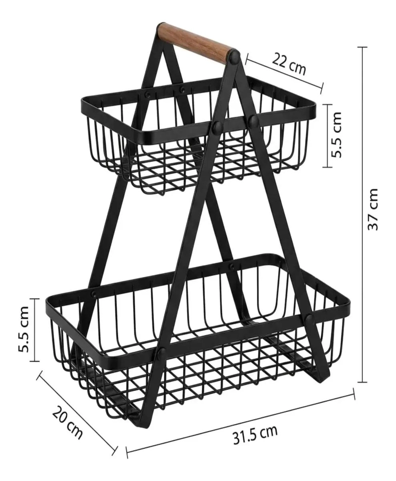 ESTANTE ORGANIZADOR DE COCINA DE DOS NIVELES PARA ENCIMERA - 6