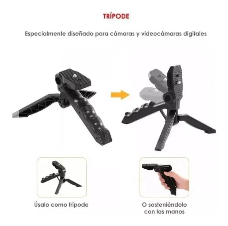 KIT DE GRABACION DE VIDEO CON LUZ LED Y MICROFONO - 2