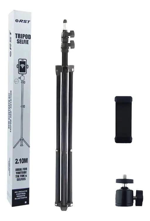 TRIPODE DE 2.10 METROS PARA SMARTPHONE CON CONTROL REMOTO - 3