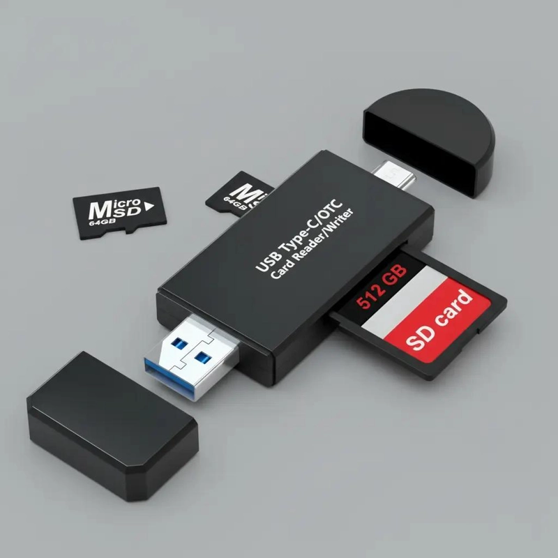 LECTOR DE TARJETAS SD Y MICRO SD A USB TIPO C DE ALTA VELOCIDAD - 10
