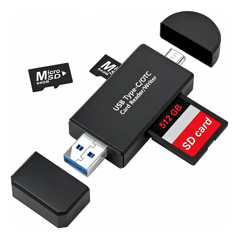 LECTOR DE TARJETAS SD Y MICRO SD A USB TIPO C DE ALTA VELOCIDAD - 2