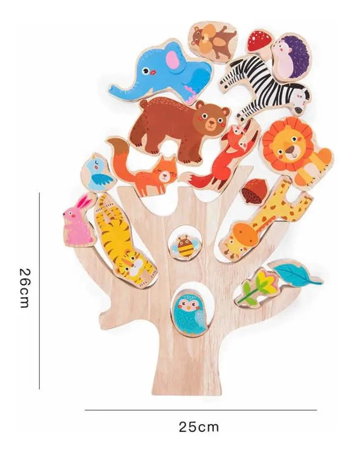 BLOQUES DE MADERA DIDACTICOS PARA NIÑOS CON ANIMALES - 6
