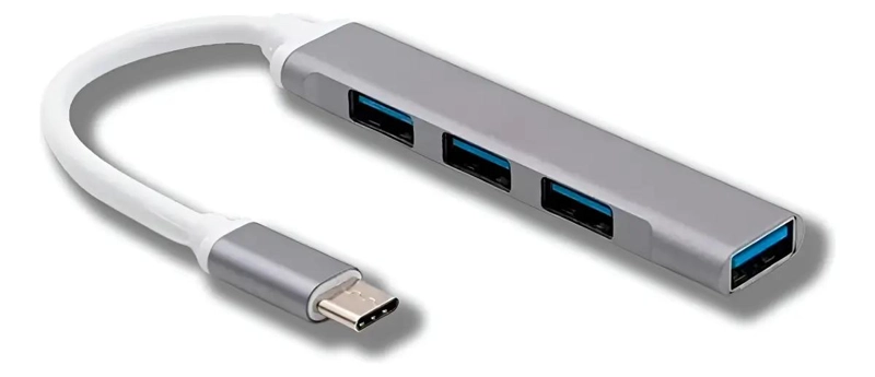 HUB USB 3.0 TIPO C 4 PUERTOS ALTA VELOCIDAD - 1