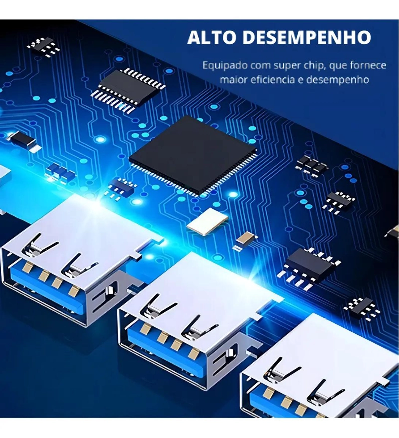 HUB USB 3.0 TIPO C 4 PUERTOS ALTA VELOCIDAD - 3