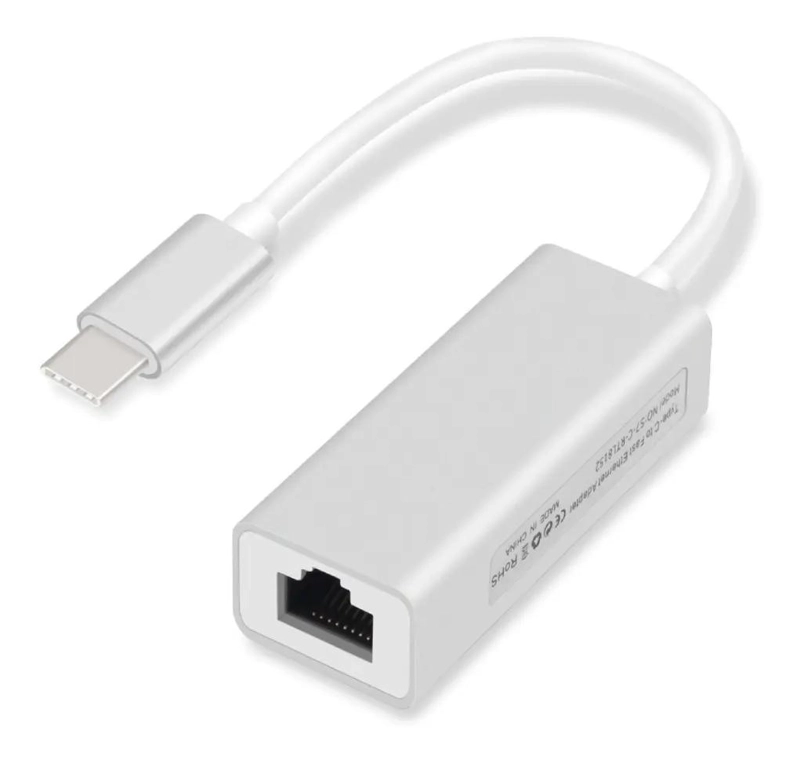 ADAPTADOR USB TIPO C A RJ45 PARA CONEXION DE RED - 1