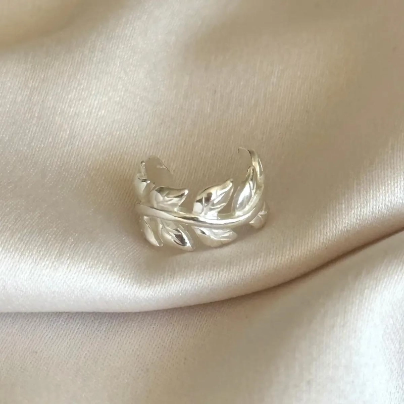 ARO EARCUFF DE PLATA 925 SIN PERFORACION PARA USO DIARIO - 1