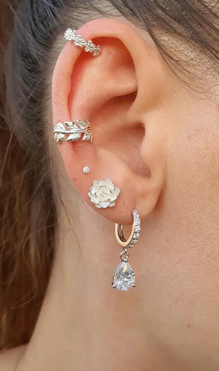 ARO EARCUFF DE PLATA 925 SIN PERFORACION PARA USO DIARIO - 5