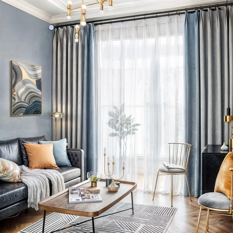 BARRAS DE CORTINA METALICAS EXTENSIBLES 120-210 CM COLOR NEGRO - 4