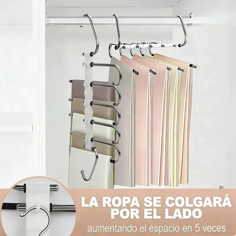 COLGADOR DE METAL MULTICAPA PARA ORGANIZAR ROPA Y ACCESORIOS - 5