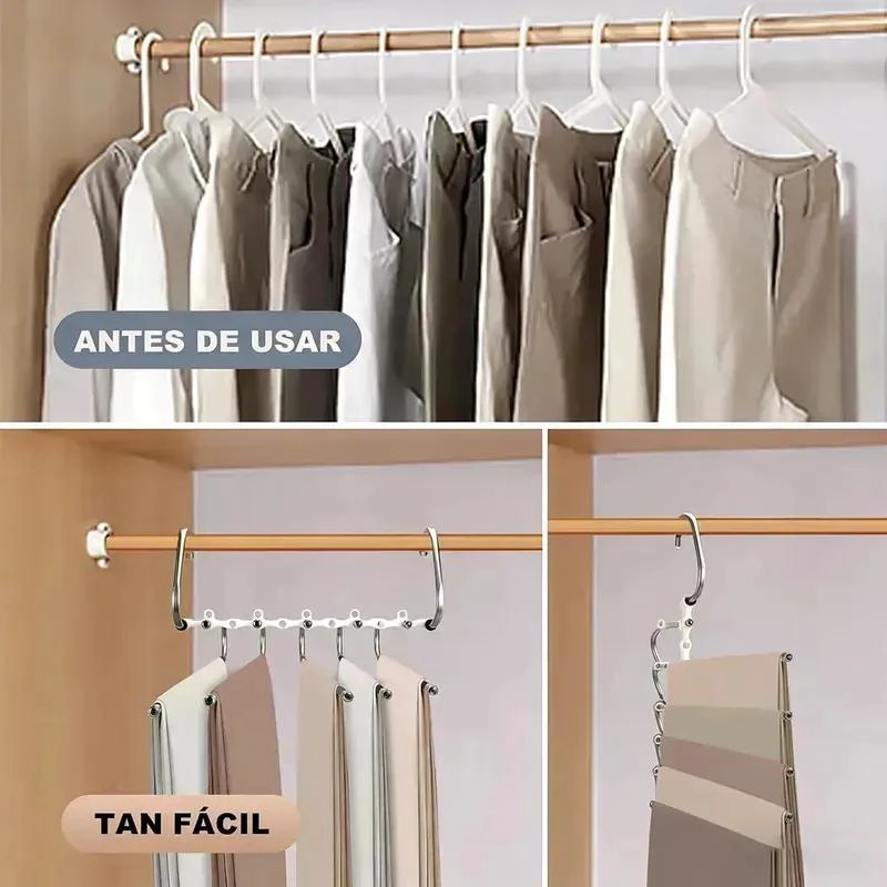 COLGADOR DE METAL MULTICAPA PARA ORGANIZAR ROPA Y ACCESORIOS - 6
