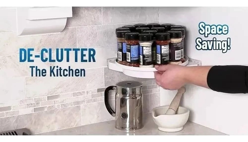 ORGANIZADOR MULTIFUNCIONAL PARA BAÑO Y COCINA CON ROTACION 360° - 8