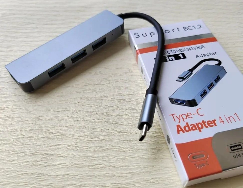 HUB USB 3.0 TIPO C CON 4 PUERTOS PARA CONEXION RAPIDA - 3