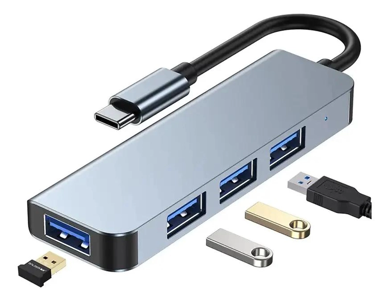 HUB USB 3.0 TIPO C CON 4 PUERTOS PARA CONEXION RAPIDA - 7