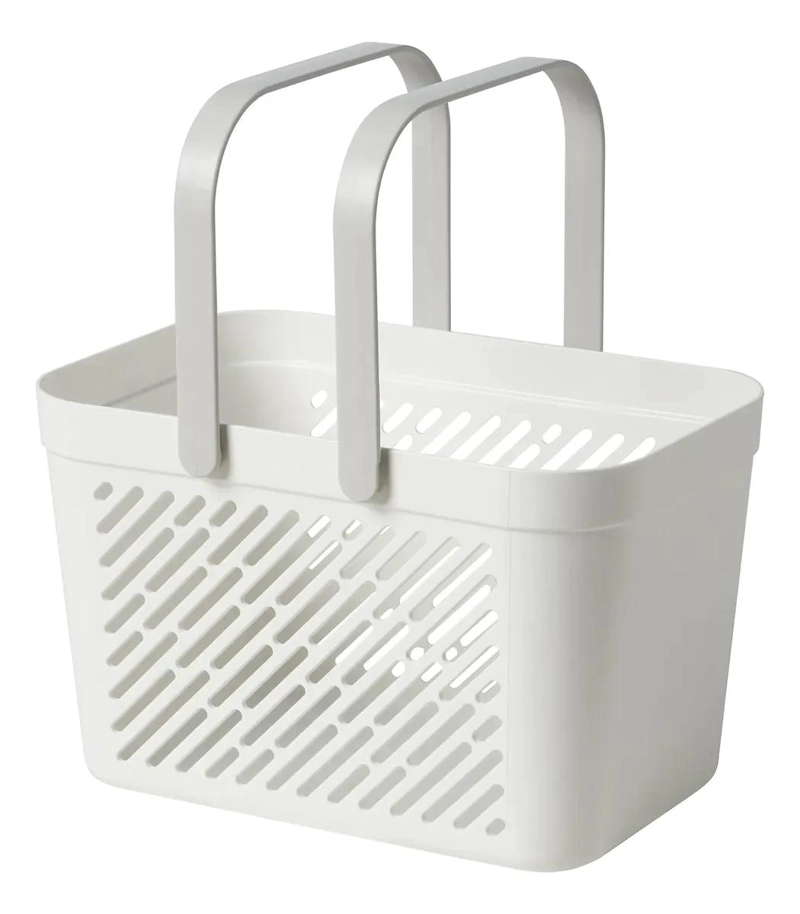 CANASTO ORGANIZADOR DE PLASTICO PARA BAÑO Y HOGAR 27X18X17 CM - 1