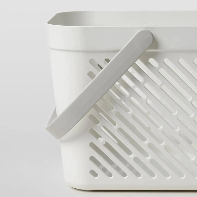 CANASTO ORGANIZADOR DE PLASTICO PARA BAÑO Y HOGAR 27X18X17 CM - 2