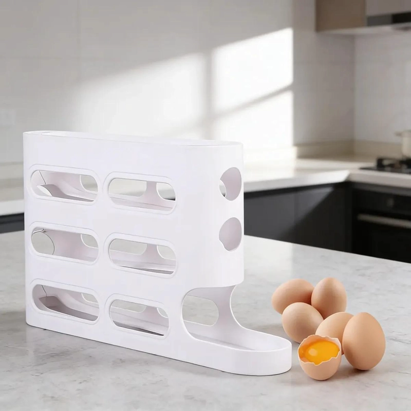 ORGANIZADOR DISPENSADOR DE HUEVOS PARA 26 UNIDADES - 10
