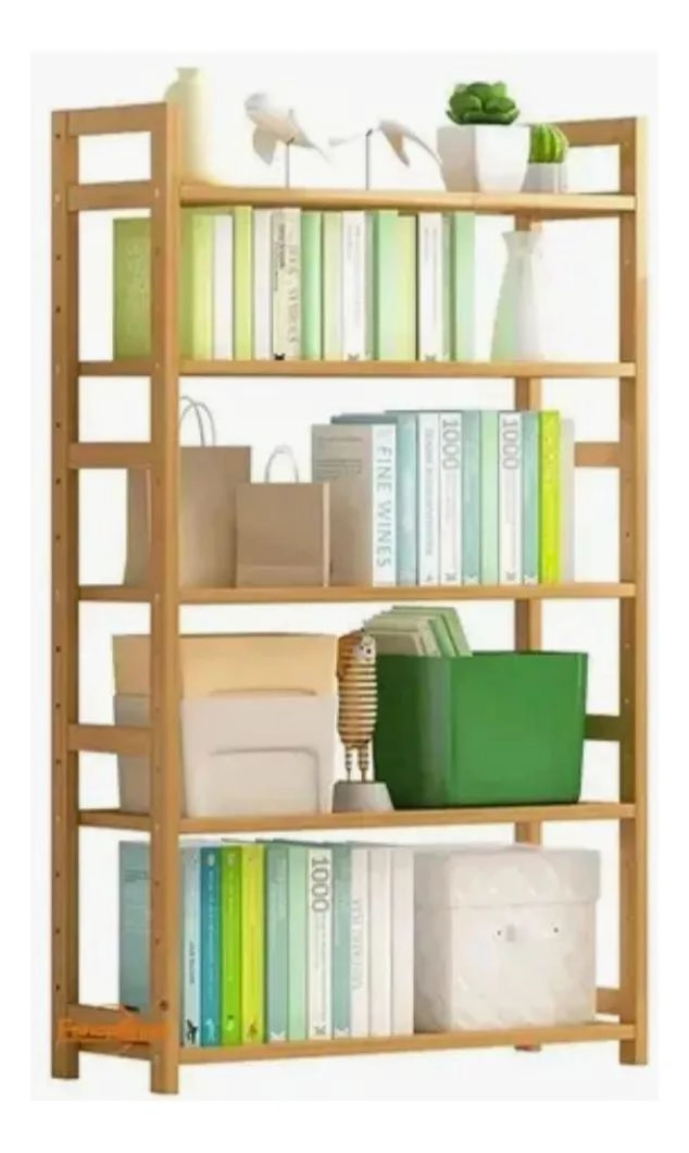 ESTANTE ORGANIZADOR DE BAMBU AJUSTABLE PARA HOGAR Y OFICINA - 2