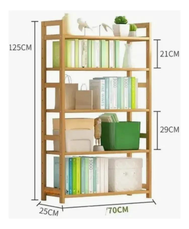 ESTANTE ORGANIZADOR DE BAMBU AJUSTABLE PARA HOGAR Y OFICINA - 4