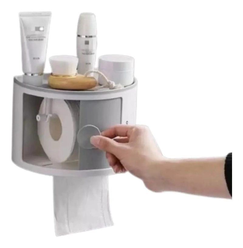 DISPENSADOR ORGANIZADOR DE PAPEL HIGIE NICO MULTIFUNCIONAL - 1