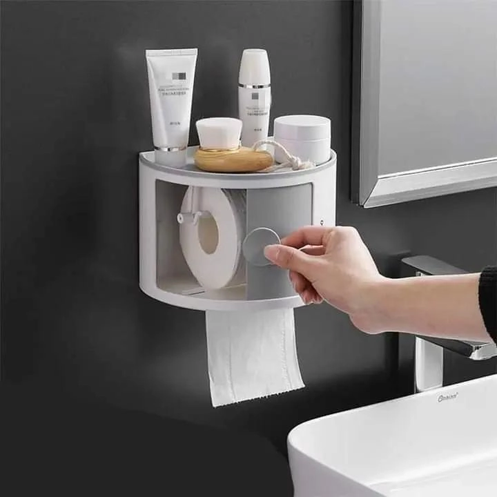 DISPENSADOR ORGANIZADOR DE PAPEL HIGIE NICO MULTIFUNCIONAL - 2