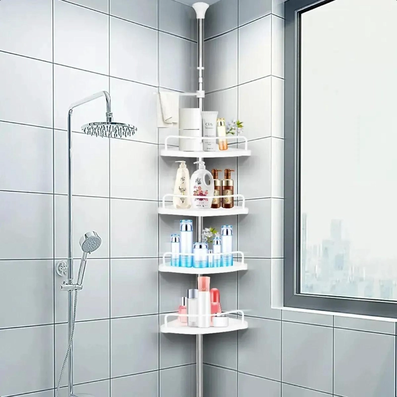 ORGANIZADOR ESQUINERO MULTIFUNCIONAL DE 4 NIVELES PARA BAÑO - 3