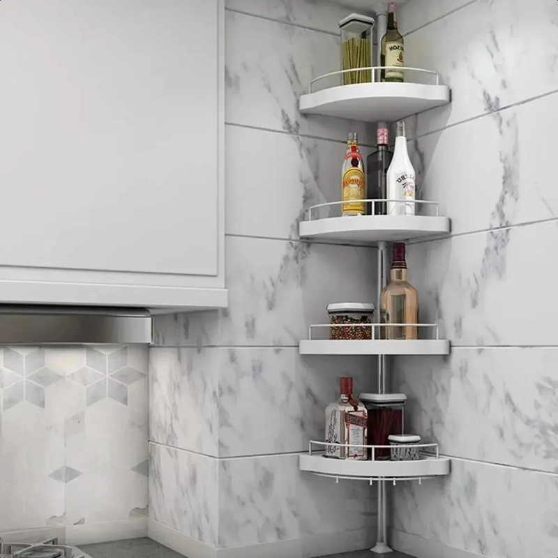 ORGANIZADOR ESQUINERO MULTIFUNCIONAL DE 4 NIVELES PARA BAÑO - 4