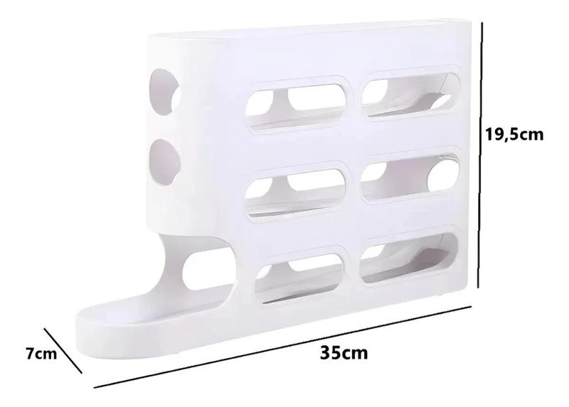 DISPENSADOR DE HUEVOS RODANTE PARA 26 HUEVOS EN COCINA - 3