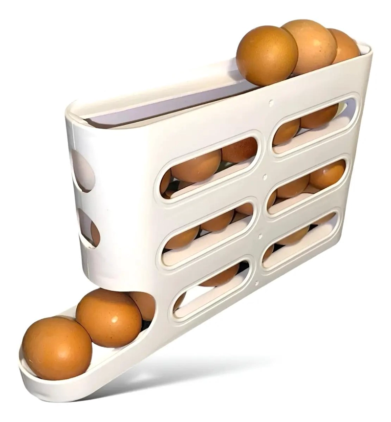 DISPENSADOR DE HUEVOS RODANTE PARA 26 HUEVOS EN COCINA - 5