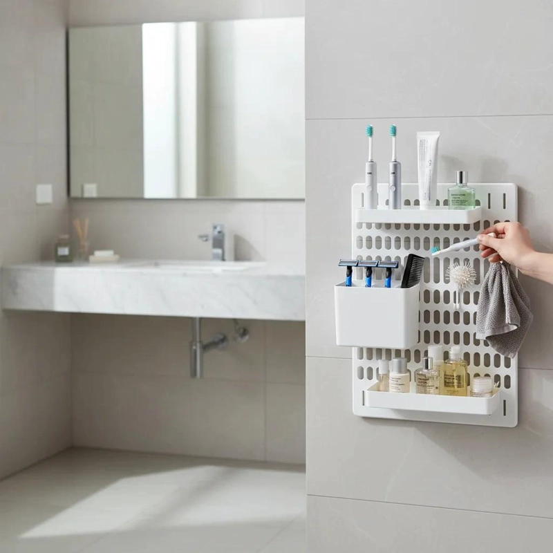 ORGANIZADOR DE BAÑO MULTIFUNCIONAL DE PARED PARA ESPACIOS REDUCIDOS - 2