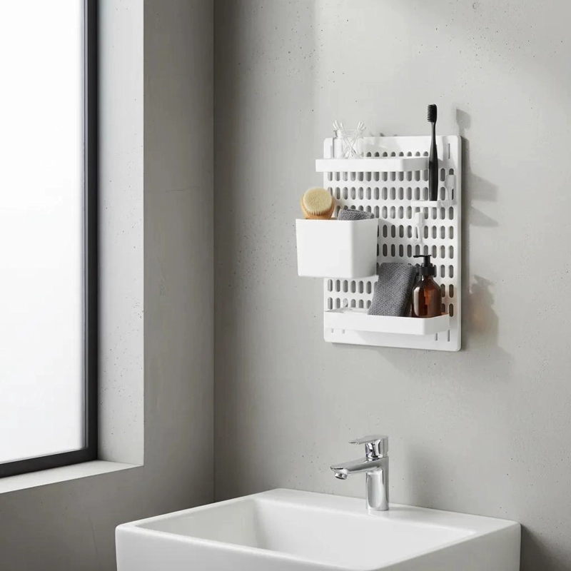 ORGANIZADOR DE BAÑO MULTIFUNCIONAL DE PARED PARA ESPACIOS REDUCIDOS - 3
