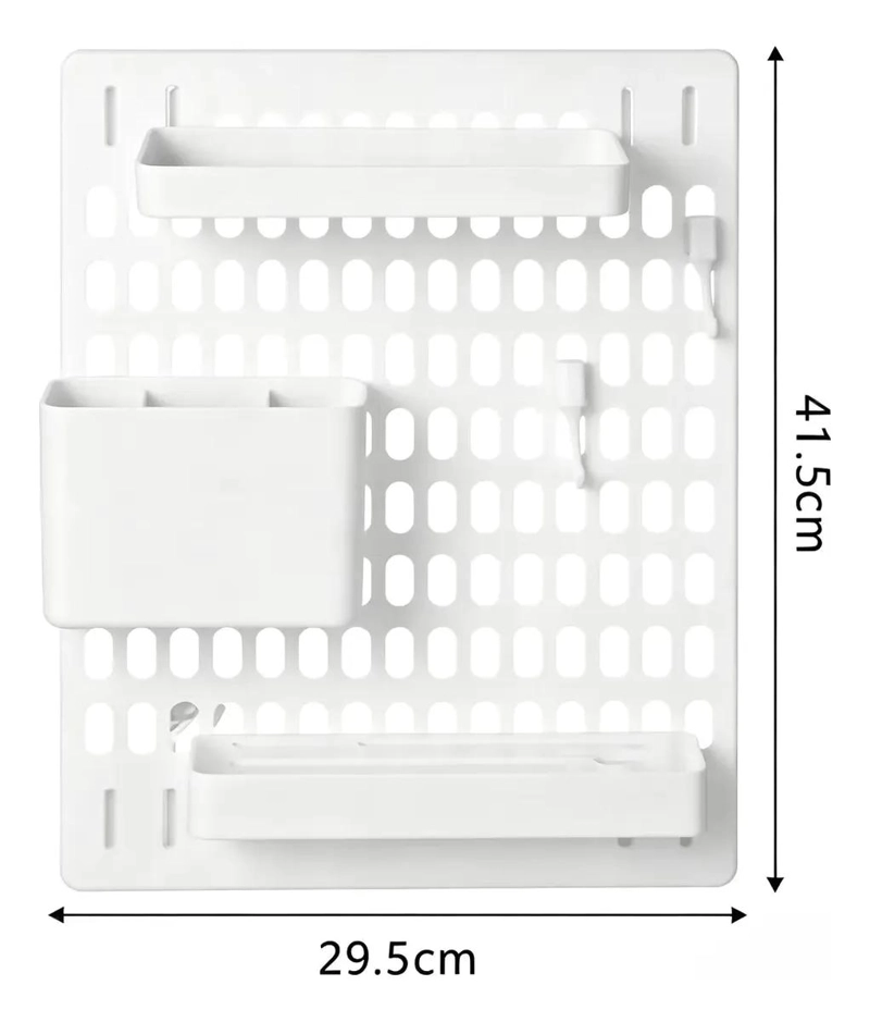 ORGANIZADOR DE BAÑO MULTIFUNCIONAL DE PARED PARA ESPACIOS REDUCIDOS - 5