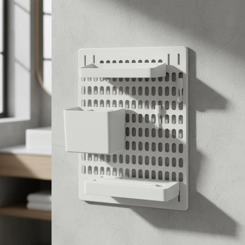 ORGANIZADOR DE BAÑO MULTIFUNCIONAL DE PARED PARA ESPACIOS REDUCIDOS - 8