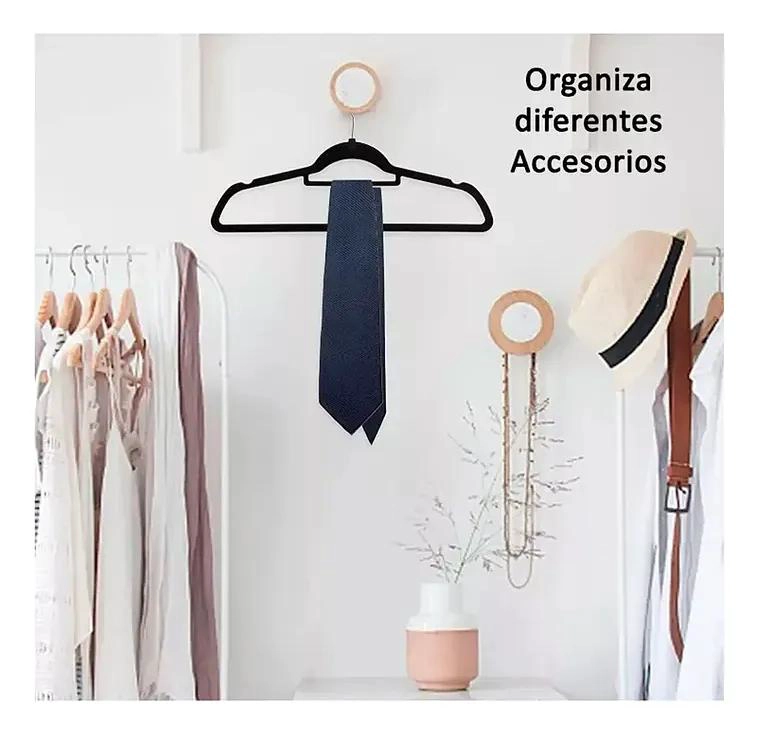 COLGADORES ANTIDESLIZANTES DE TERCIOPELO PARA ROPA 20 UNIDADES - 3