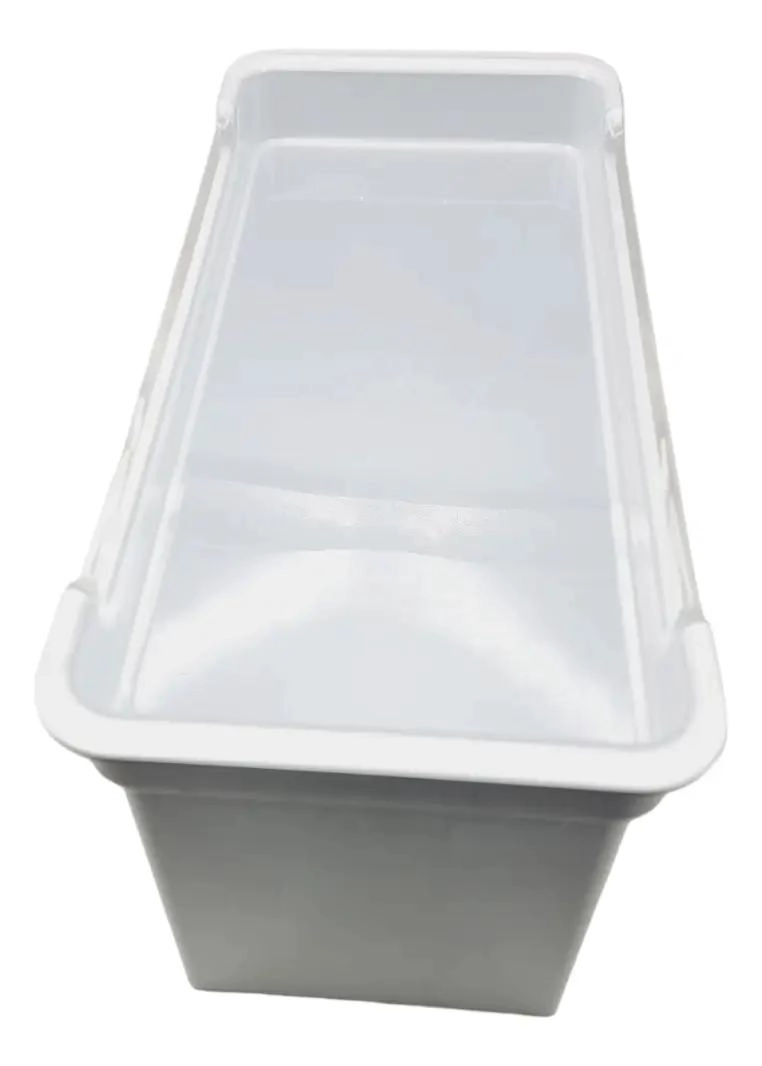 CANASTO ORGANIZADOR PARA CONGELADOR CON TAPA TRANSPARENTE - 4